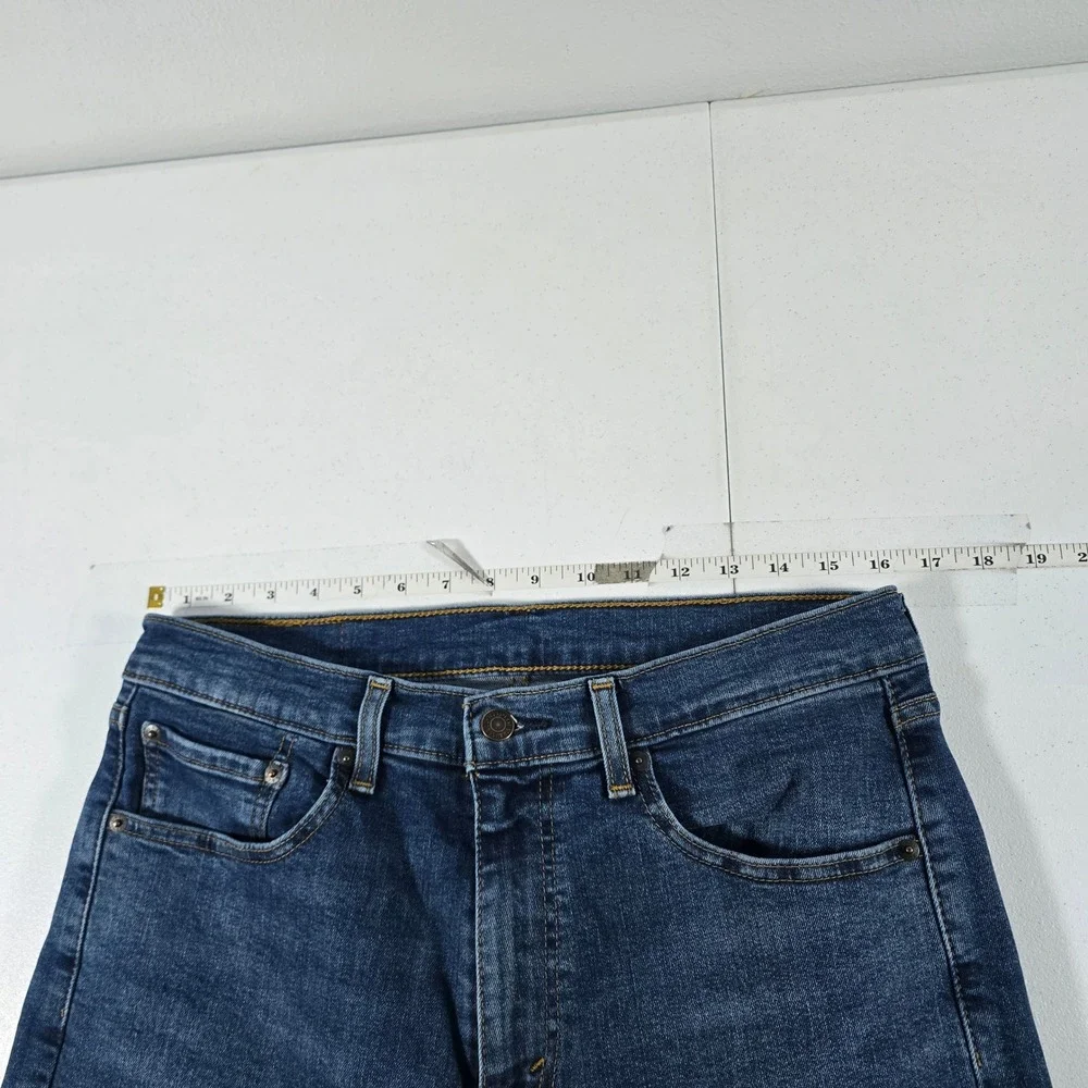 Levis 506 Standard Straight Leg Jeans Mens 32x32 Dark Wash Blue Denim Pants